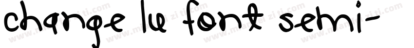 Change Lu Font Semi字体转换